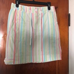 Jones New York striped sport skirt size 6